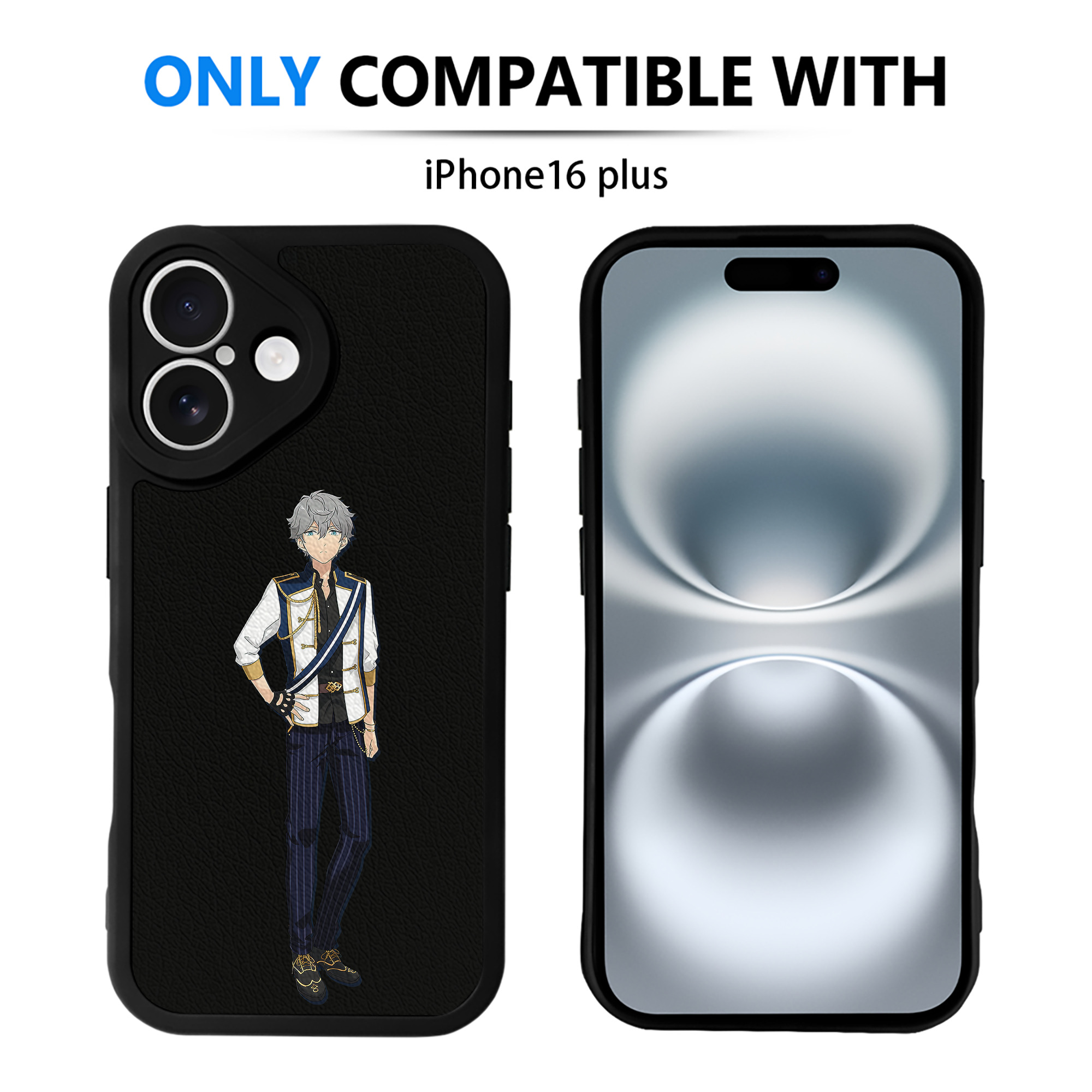（画像用） あんさんぶるスターズ! Ensemble Stars 【iPhone 16シリーズ対応】シリコンスマホケース（レザー調） 材質：シリコン